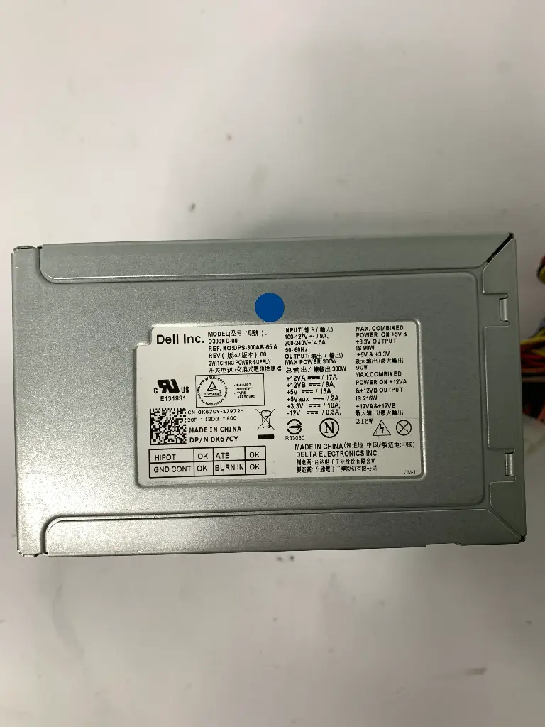 Dell | PSU 300W | Model : DPS-300A B-65 A