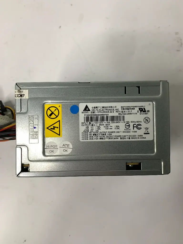 Delta Electronics | PSU 250W | Model : DPS-250AB-22 E 