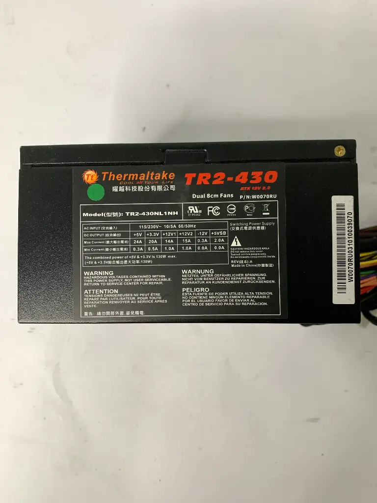 Thermaltake | PSU 430W | Model : TR2-430NL1NH