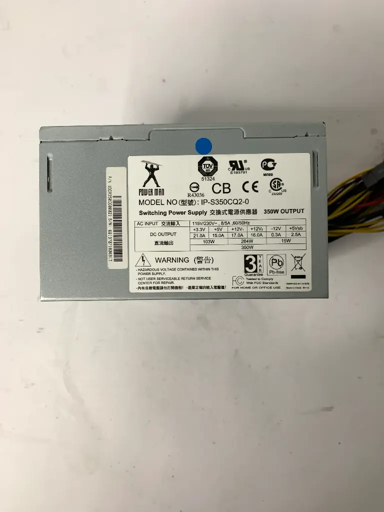 Power Man | PSU 350W | Model : IP-S350CQ2-0