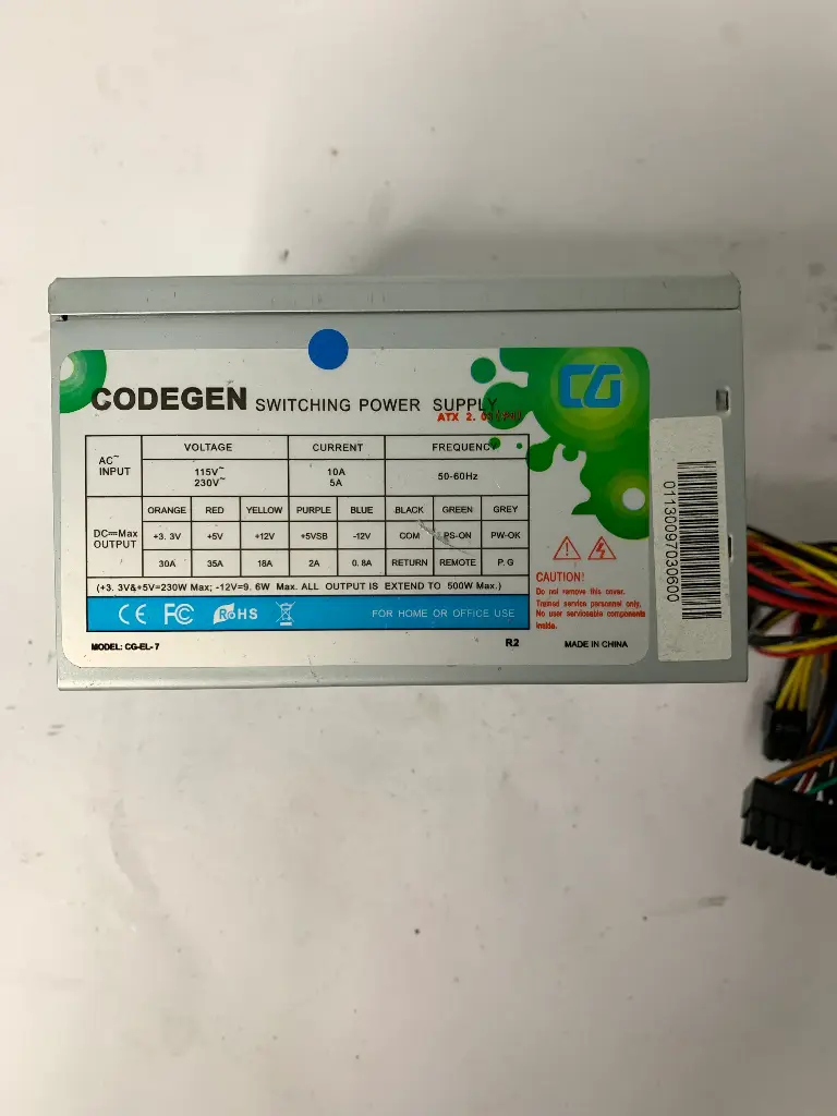 Codegen | PSU 500W | Model : CG-EL-7