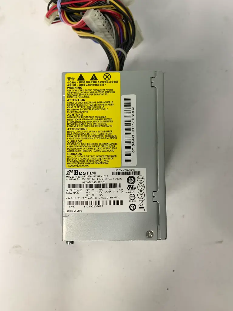 Bestec | PSU 250W | Model : ATX-250-12Z