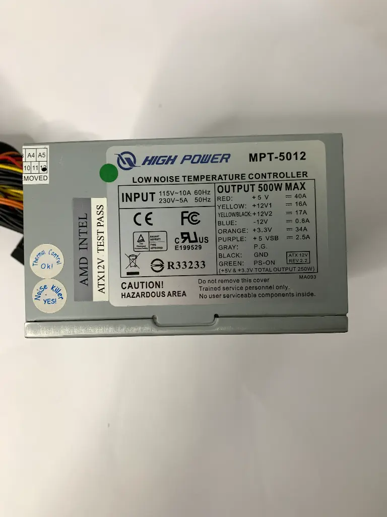 High Power | PSU 500W | Model : MPT-5012 